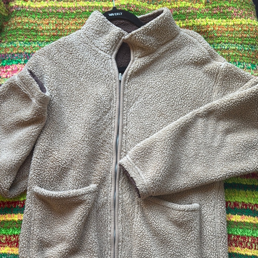 Hollister Beige Sherpa Jacket